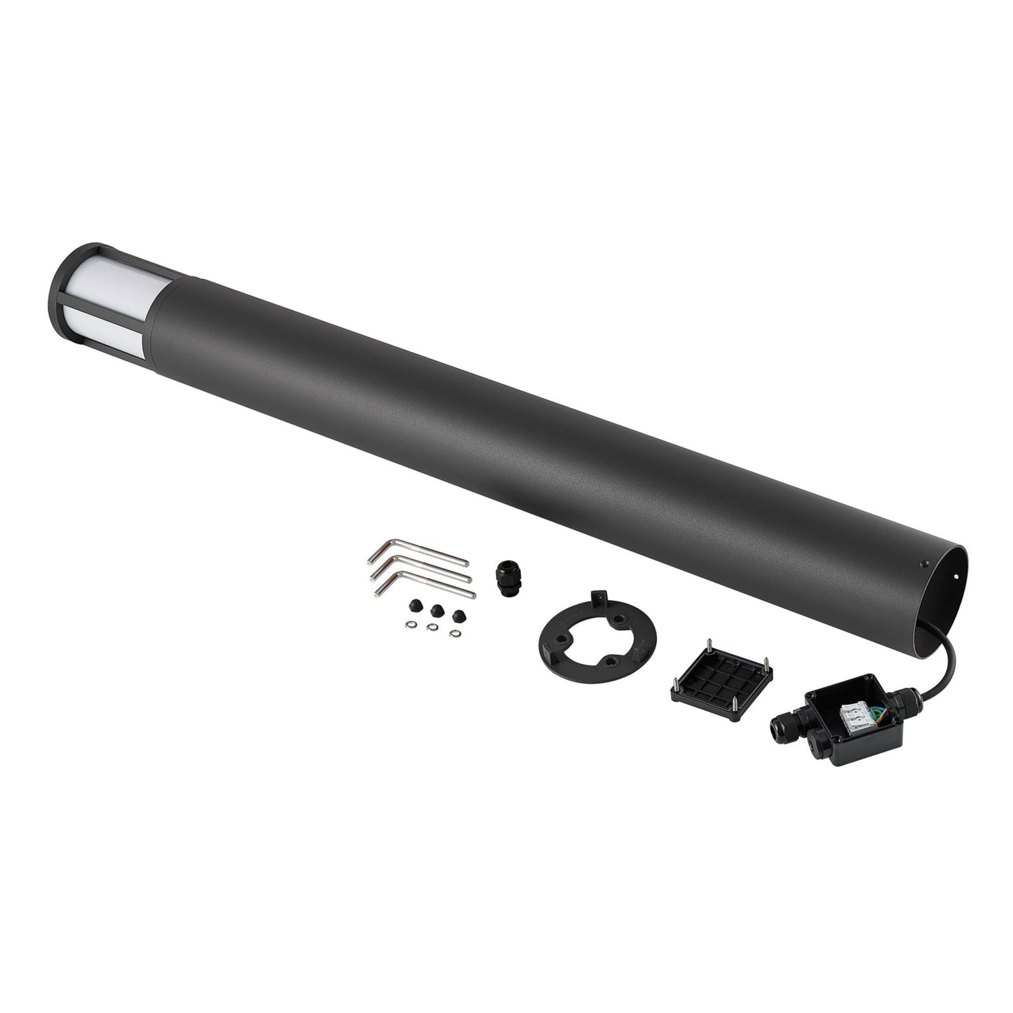 Deko-Light Facado 2 Round opal 1000mm, 1x max 20 W, E27, Dunkelgrau
