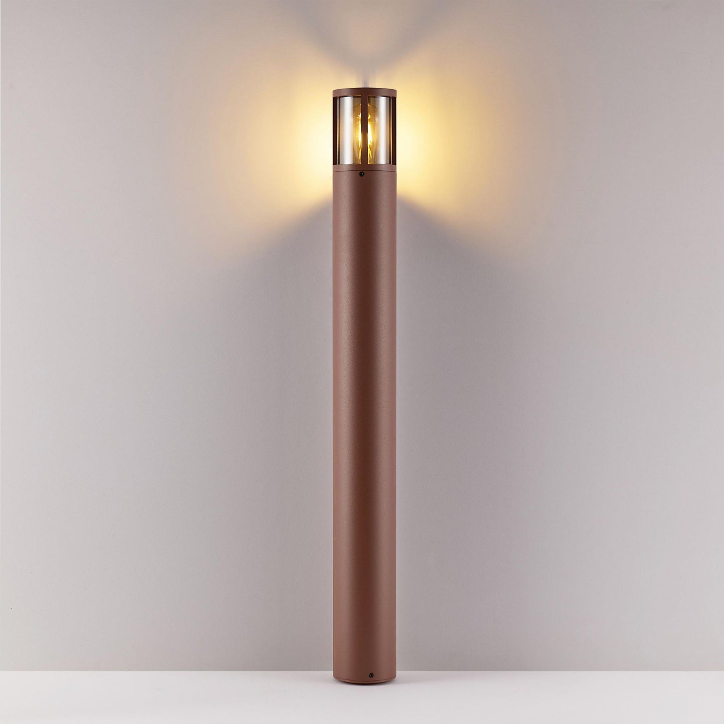 Deko-Light Facado 2 Round getönt 1000mm, 1x max 20 W, E27, Rost