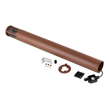 Deko-Light Facado 2 Round getönt 1000mm, 1x max 20 W, E27, Rost