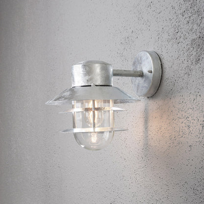 Konstsmide Wandleuchte Modena ganvanisiert, klares Glas