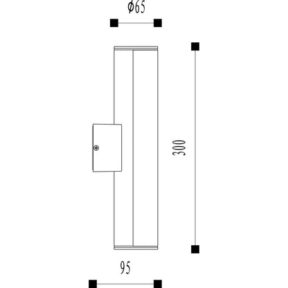 Deko-Light Wandleuchte Rat 30 7W 3000K 270lm Anthrazit