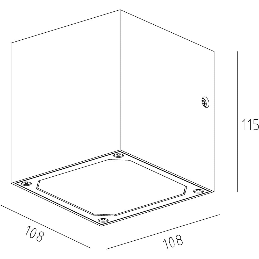 Deko-Light Cubodo II Single DG 8,5W dunkelgrau