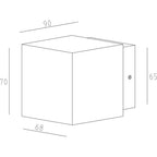 Deko-Light Cubodo II Single DG Mini 5,8W dunkelgrau