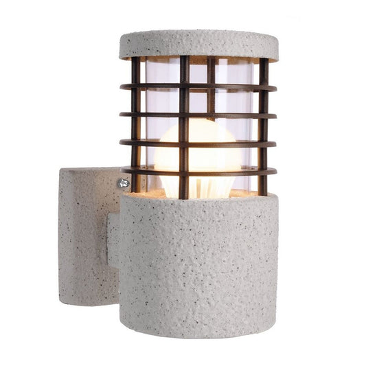 Deko-Light Wandleuchte Merak Edelstahl Granitoptik