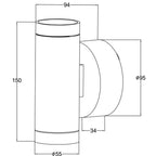 Deko-Light Louise up/down 12W dunkelgrau