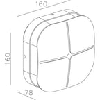 Deko-Light Corvi II 10,4W dunkelgrau