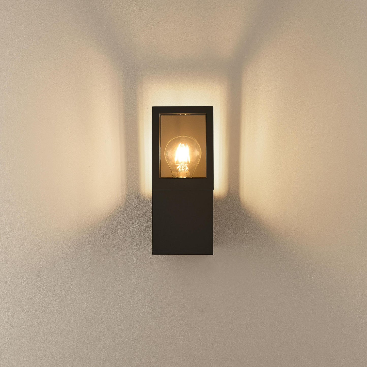 Deko-Light Facado 2 Square getönt, 1x max 20 W, Dunkelgrau