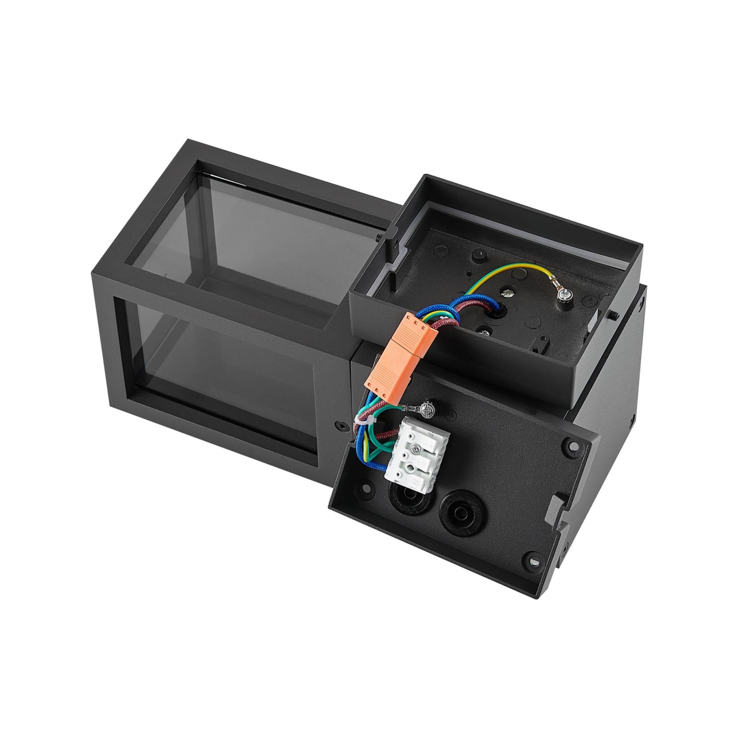 Deko-Light Facado 2 Square getönt, 1x max 20 W, Dunkelgrau