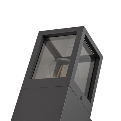 Deko-Light Facado 2 Square getönt, 1x max 20 W, Dunkelgrau