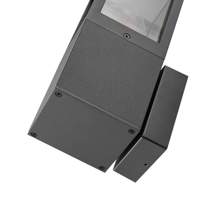 Deko-Light Facado 2 Square getönt, 1x max 20 W, Dunkelgrau