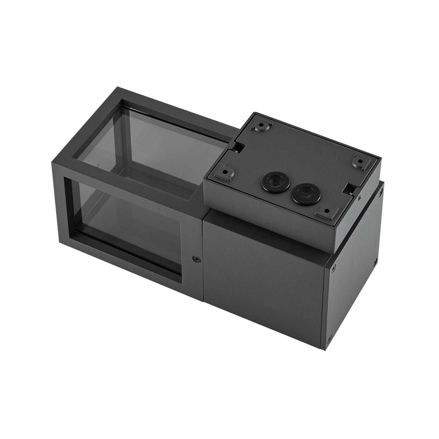 Deko-Light Facado 2 Square getönt, 1x max 20 W, Dunkelgrau