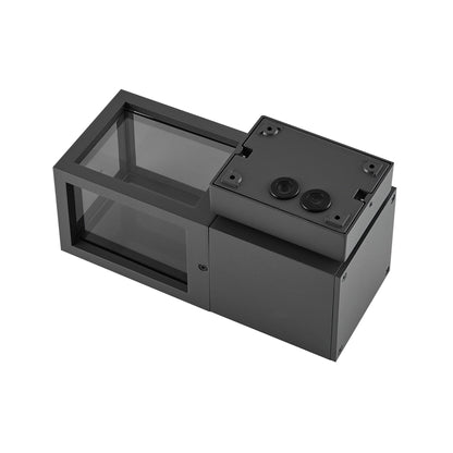 Deko-Light Facado 2 Square getönt, 1x max 20 W, Dunkelgrau