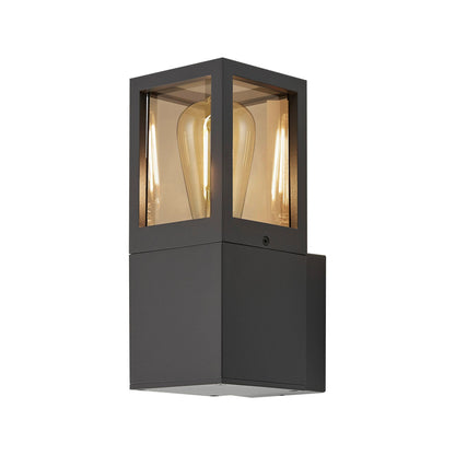 Deko-Light Facado 2 Square getönt, 1x max 20 W, Dunkelgrau