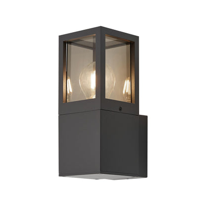 Deko-Light Facado 2 Square getönt, 1x max 20 W, Dunkelgrau