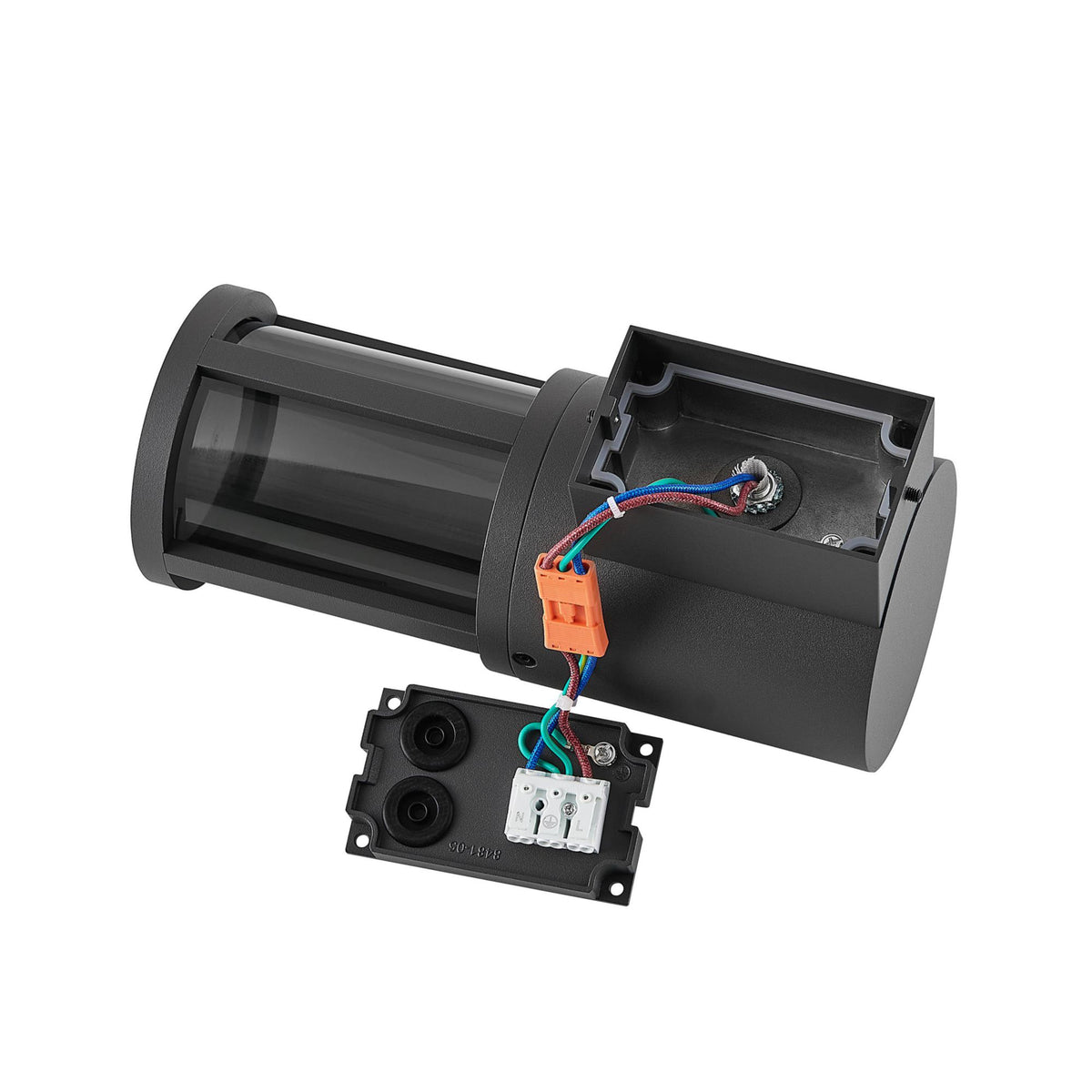 Deko-Light Facado 2 Round getönt, 1x max 20 W, Dunkelgrau