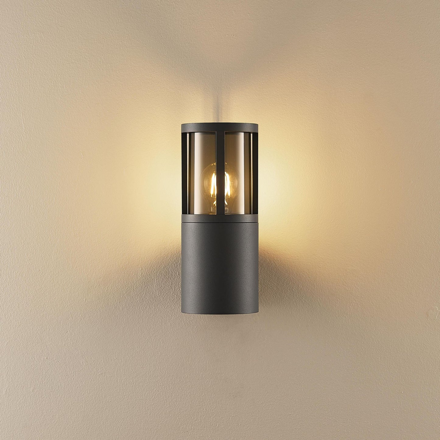 Deko-Light Facado 2 Round getönt, 1x max 20 W, Dunkelgrau