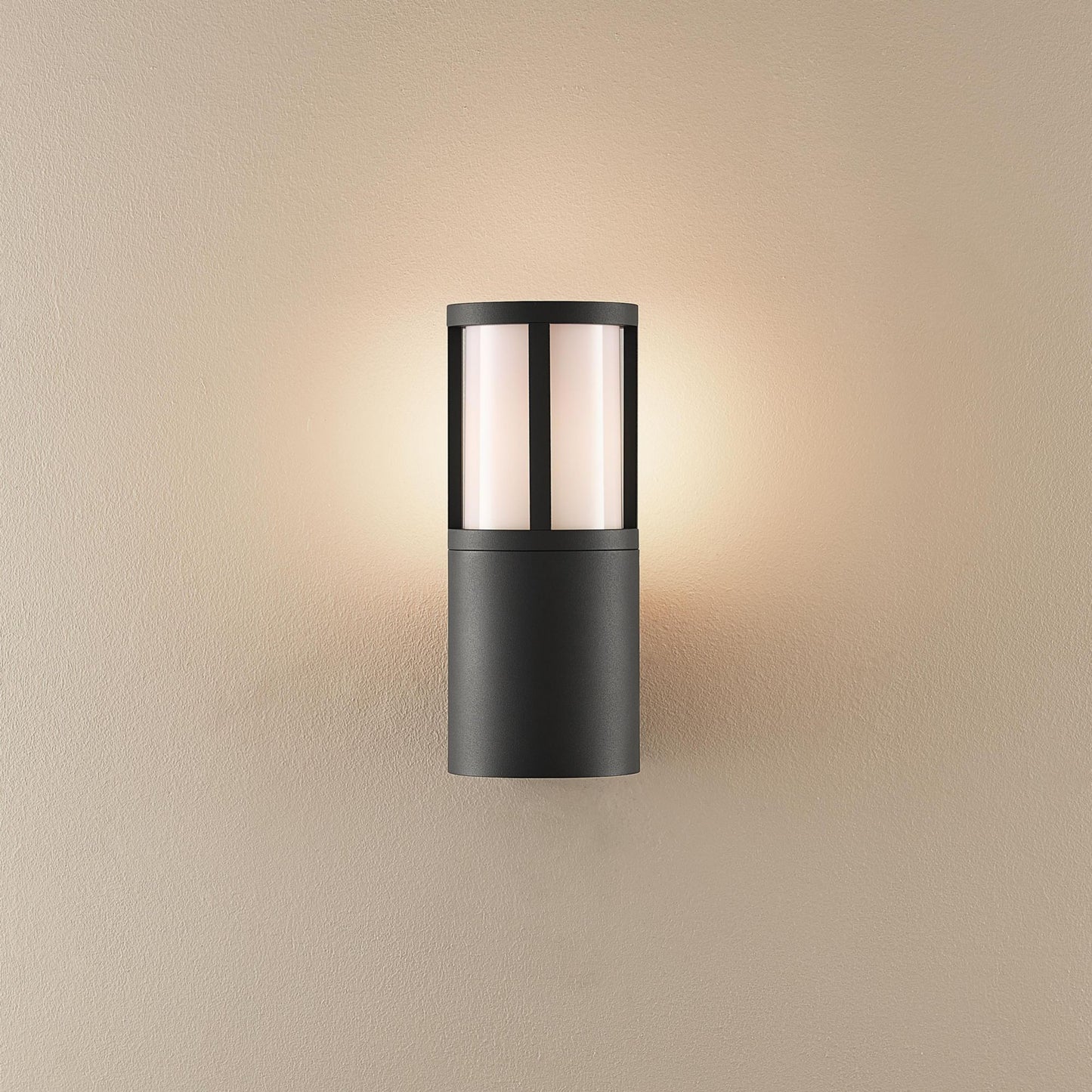Deko-Light Facado 2 Round opal, 1x max 20 W, Dunkelgrau