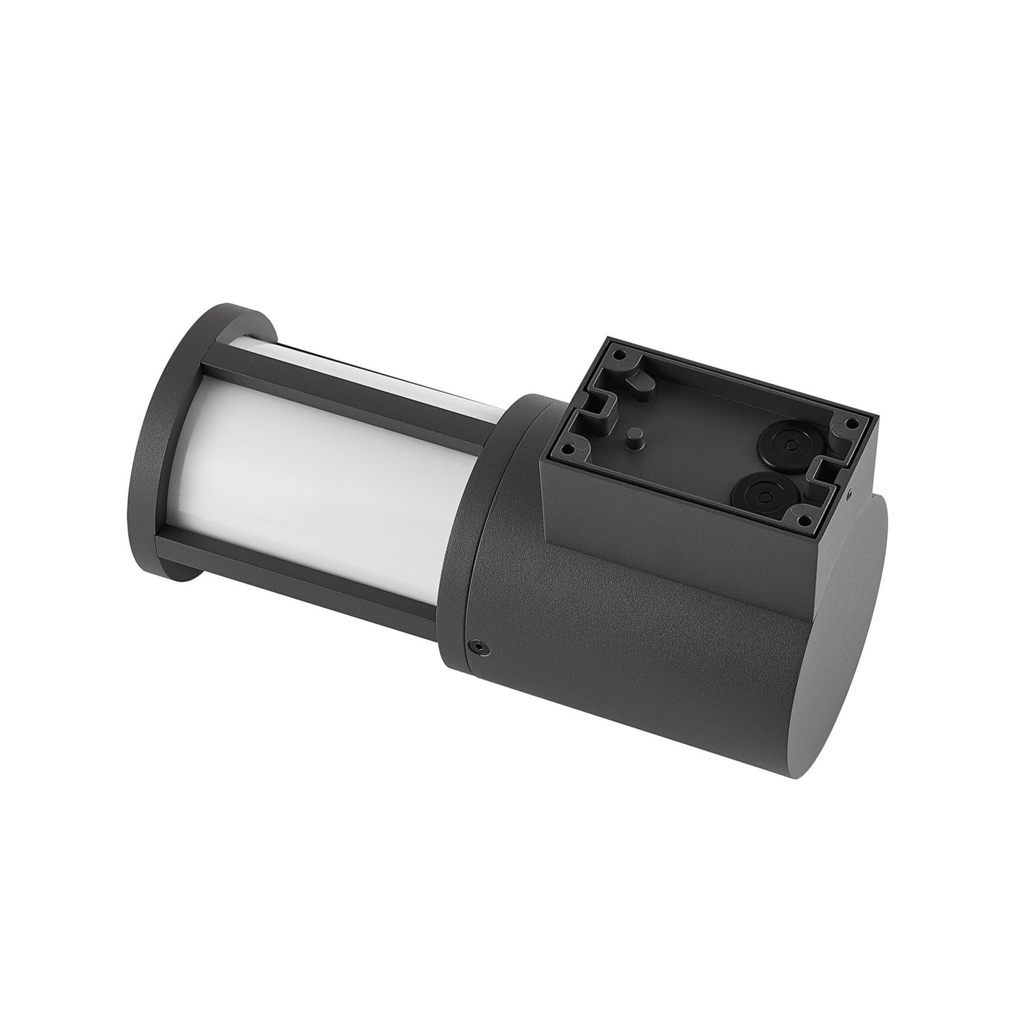 Deko-Light Facado 2 Round opal, 1x max 20 W, Dunkelgrau