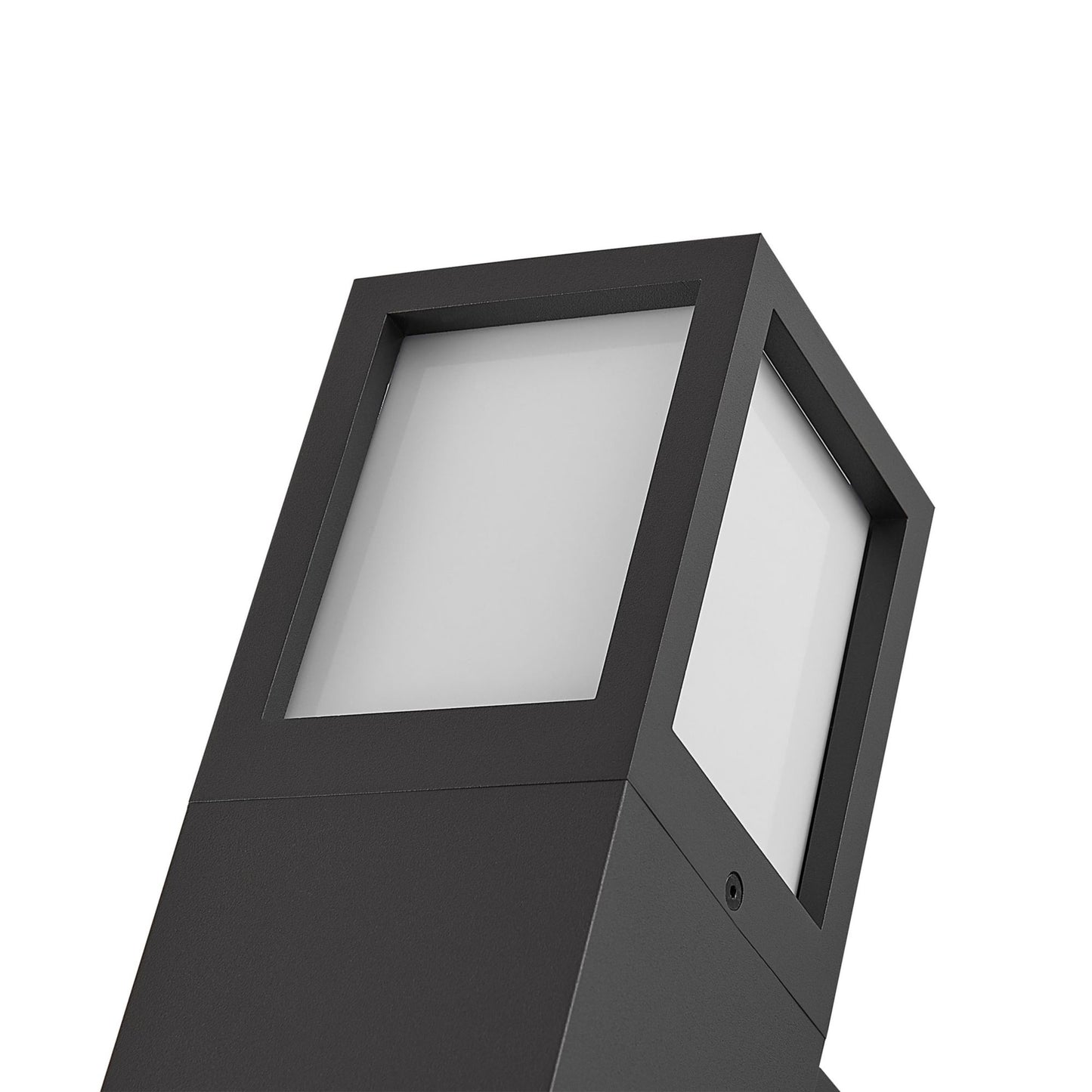 Deko-Light Facado 2 Square opal, 1x max 20 W, Dunkelgrau