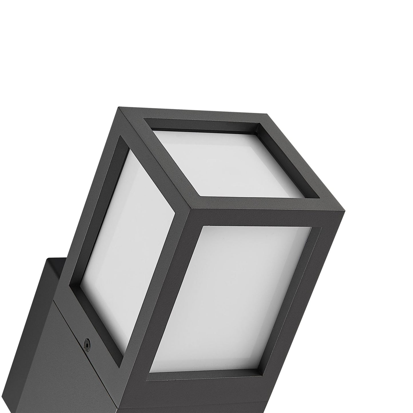 Deko-Light Facado 2 Square opal, 1x max 20 W, Dunkelgrau