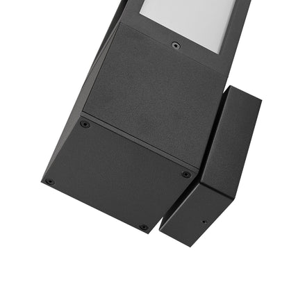 Deko-Light Facado 2 Square opal, 1x max 20 W, Dunkelgrau