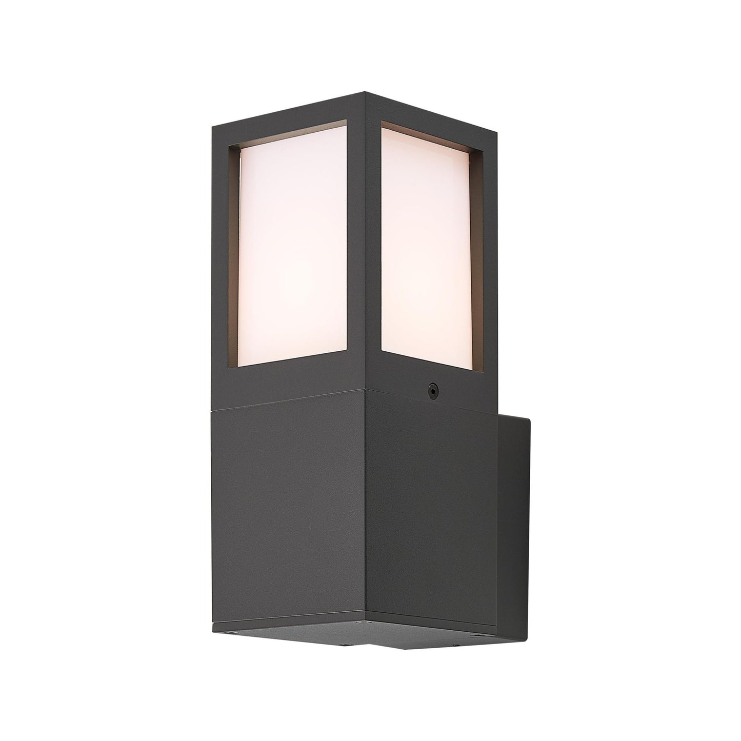 Deko-Light Facado 2 Square opal, 1x max 20 W, Dunkelgrau