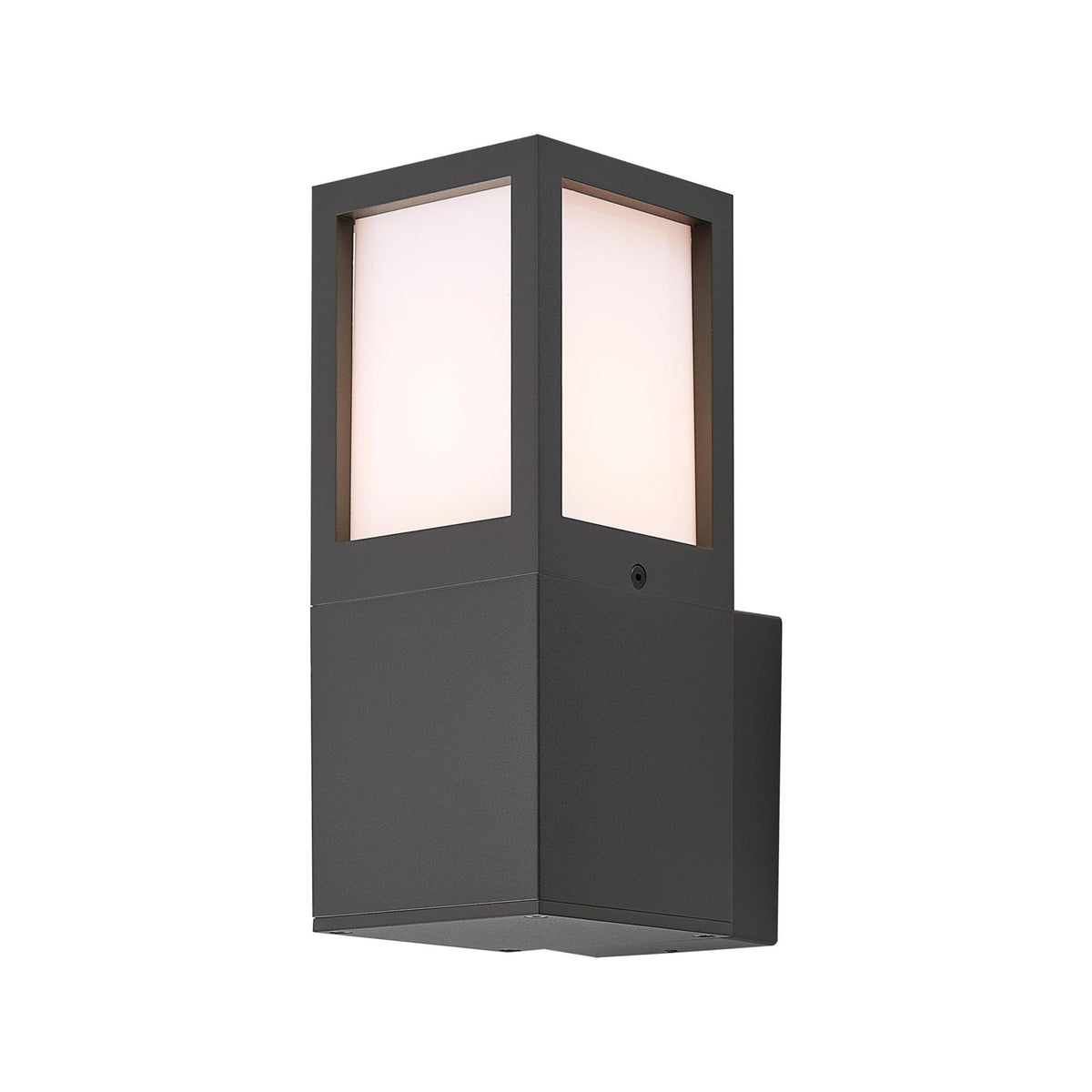 Deko-Light Facado 2 Square opal, 1x max 20 W, Dunkelgrau