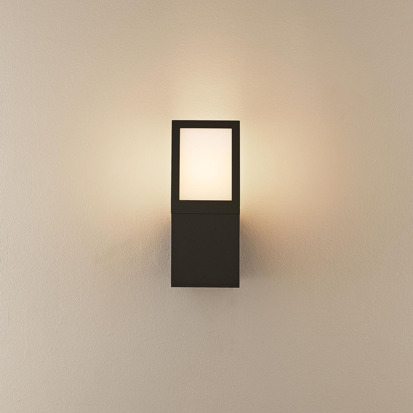 Deko-Light Facado 2 Square opal, 1x max 20 W, Dunkelgrau