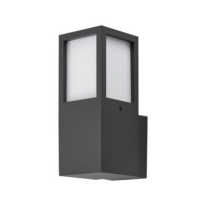 Deko-Light Facado 2 Square opal, 1x max 20 W, Dunkelgrau