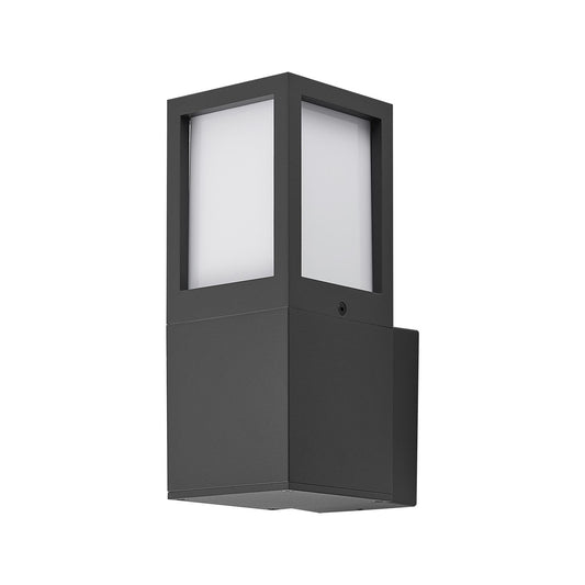 Deko-Light Facado 2 Square opal, 1x max 20 W, Dunkelgrau