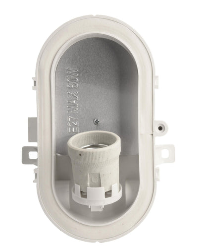 Deko-Light Sotano Retro, oval, 1x max. 60 W E27, Weiß