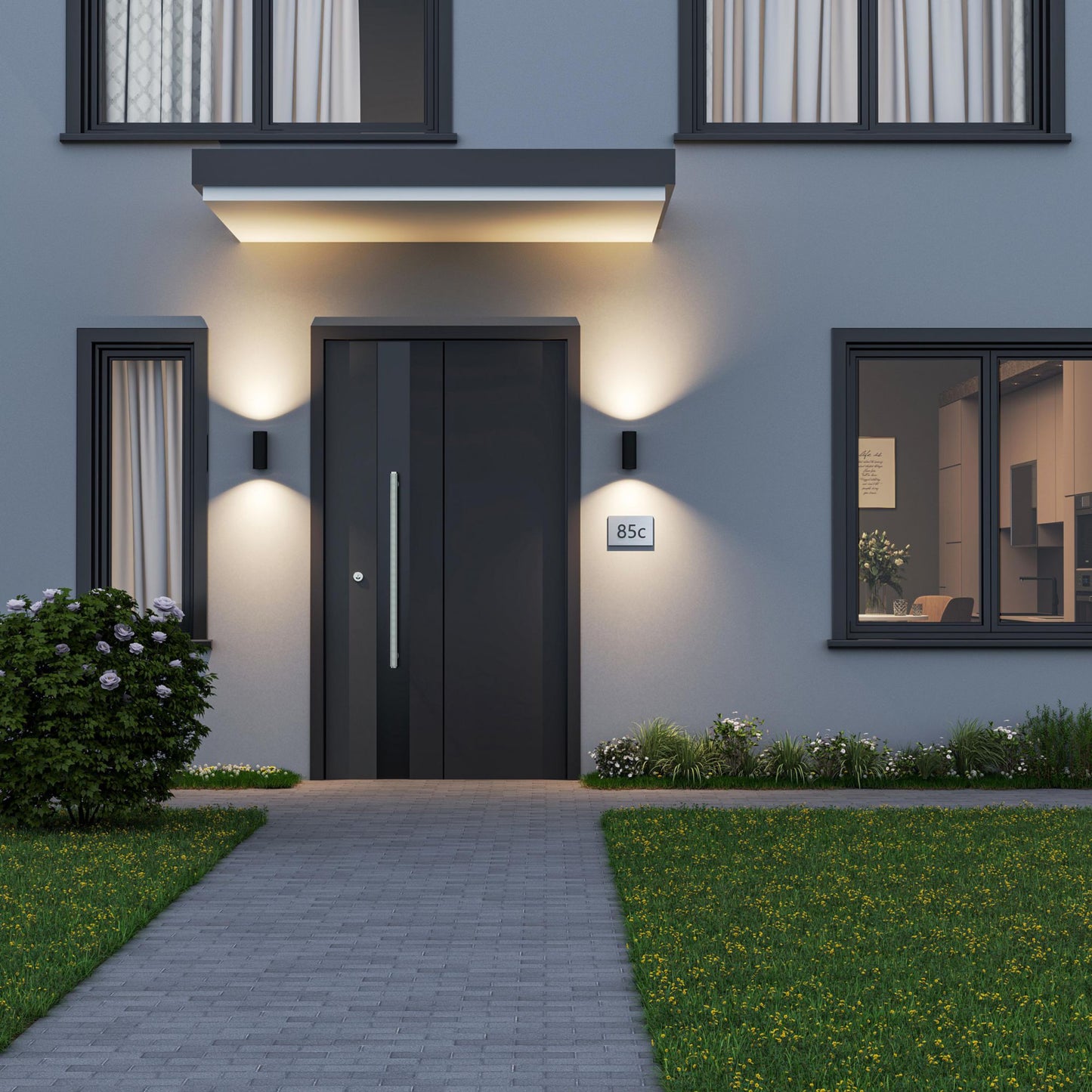 Deko-Light Can IP65 up & down, 2x 7,5 W GU10, Schwarz
