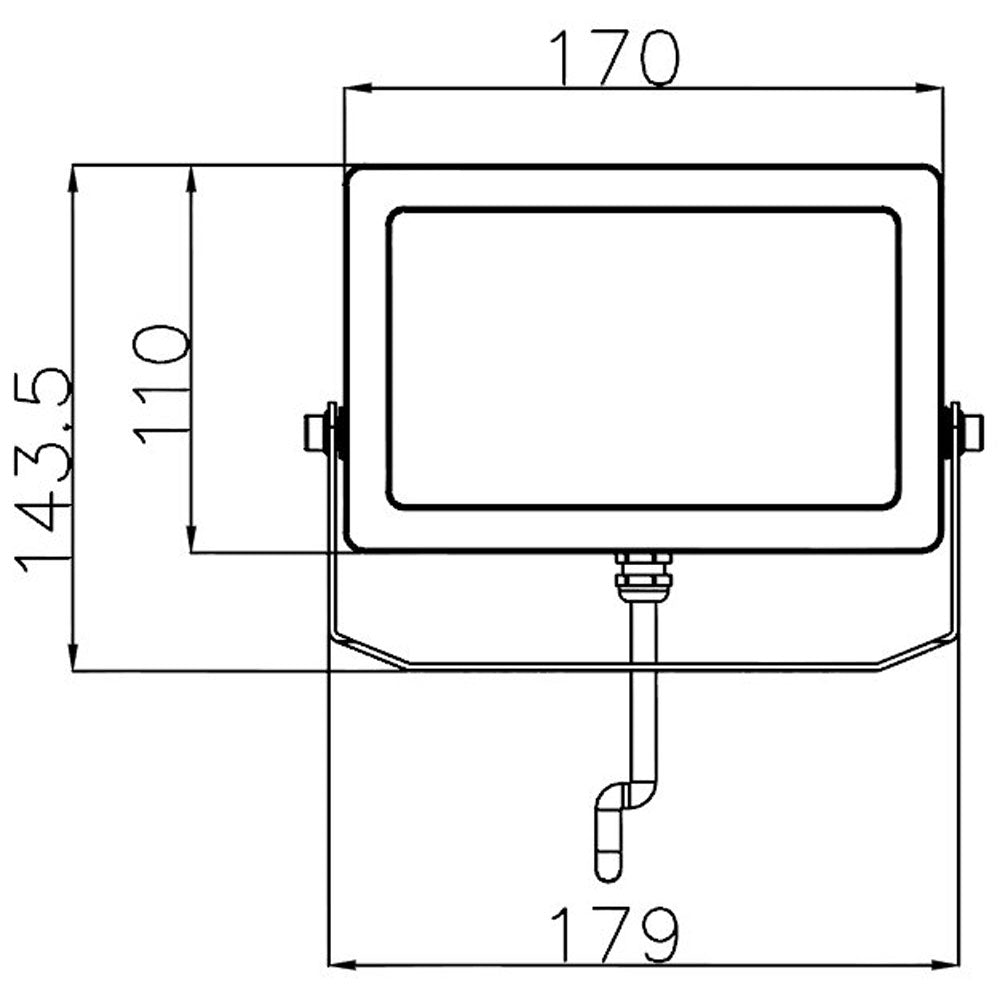 DEKO-LIGHT 732027 FLOOD SMD 16W 830 1325lm silber 732027