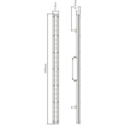 Deko-Light Wallwasher Caph 40W dunkelgrau