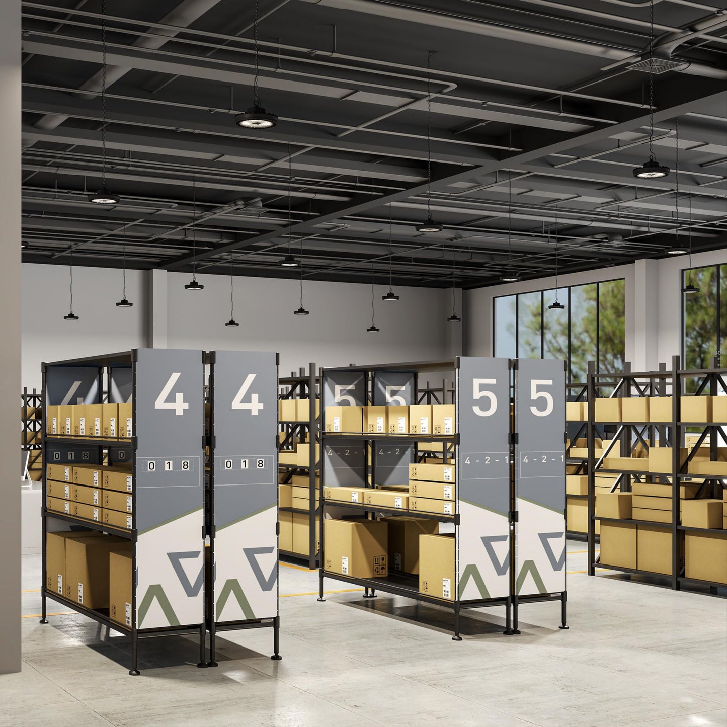 Deko-Light Highbay Basic, 210/160/110W, DALI, 4000/4500/5700K, Schwarz