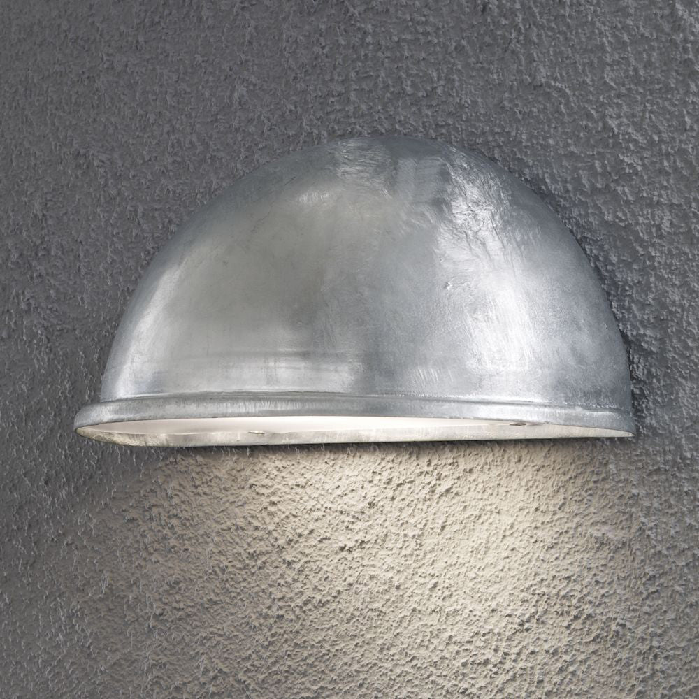 Konstsmide Wandleuchte Torino galvanisiert, gefrostetes Acrylglas