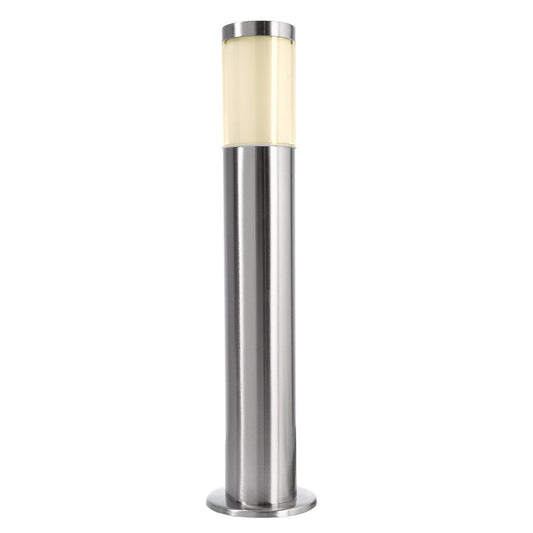 Porrima Stehleuchte silberfarben gebürstet 50 cm GU10 Edelstahl Outdoor Gartenleuchte