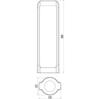DEKOLIGHT 733034 LED Wegeleuchte dunkelgrau 12W 733034