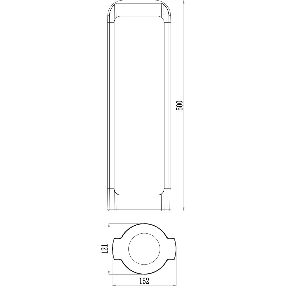 DEKOLIGHT 733034 LED Wegeleuchte dunkelgrau 12W 733034