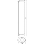 DEKOLIGHT 733035 LED Wegeleuchte dunkelgrau 12W 733035
