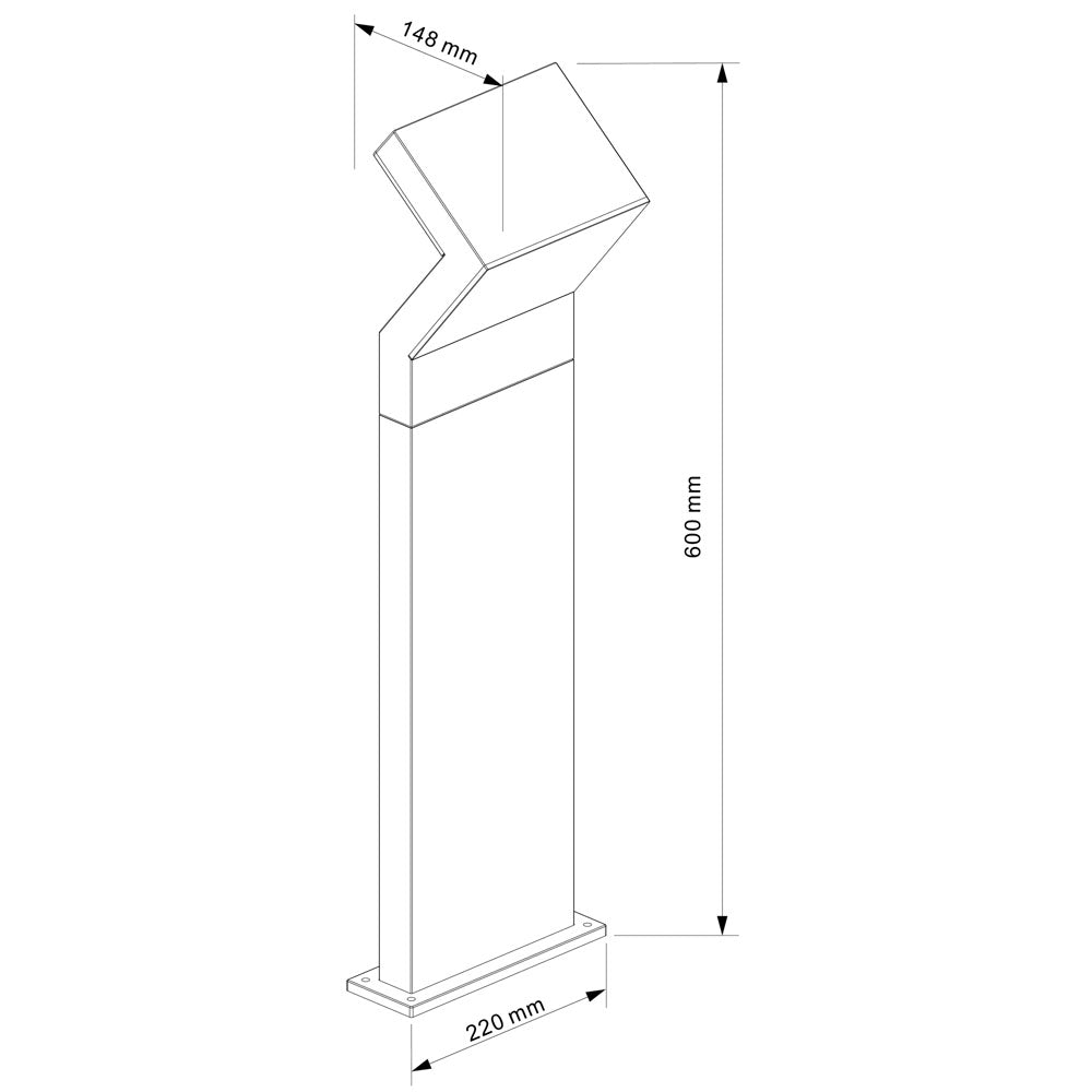 Deko-Light Taygeta 600 18W dunkelgrau