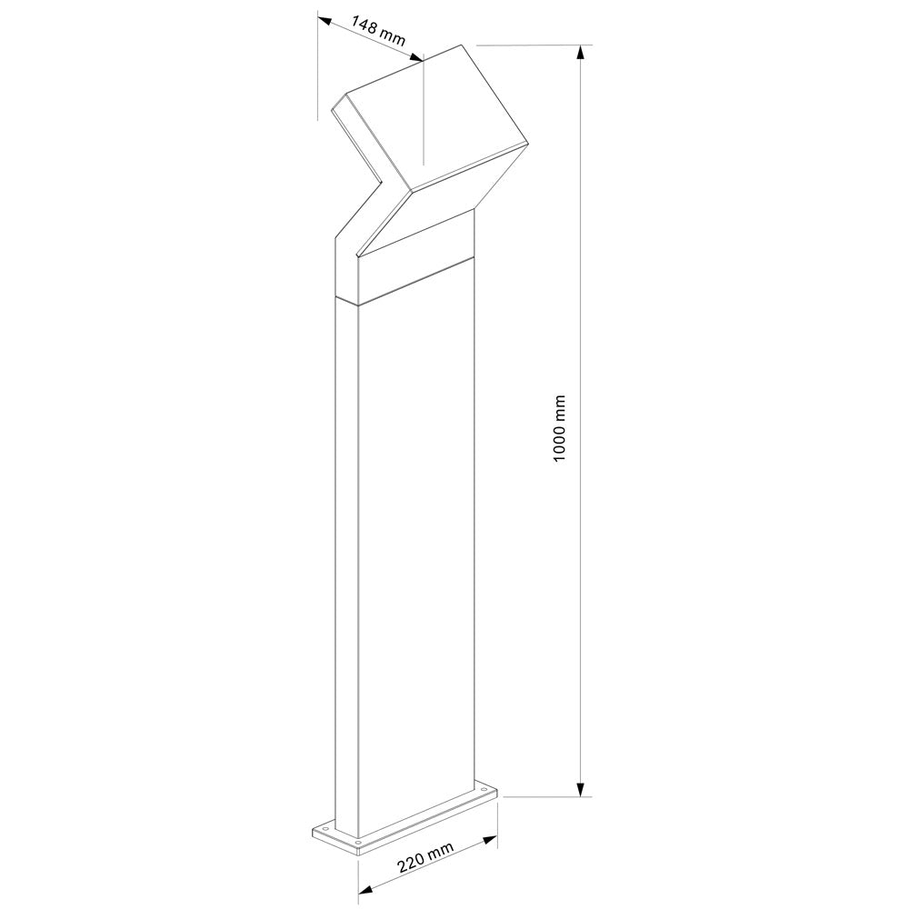 Deko-Light Taygeta 1000 18W dunkelgrau