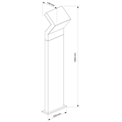 Deko-Light Taygeta 1000 18W dunkelgrau
