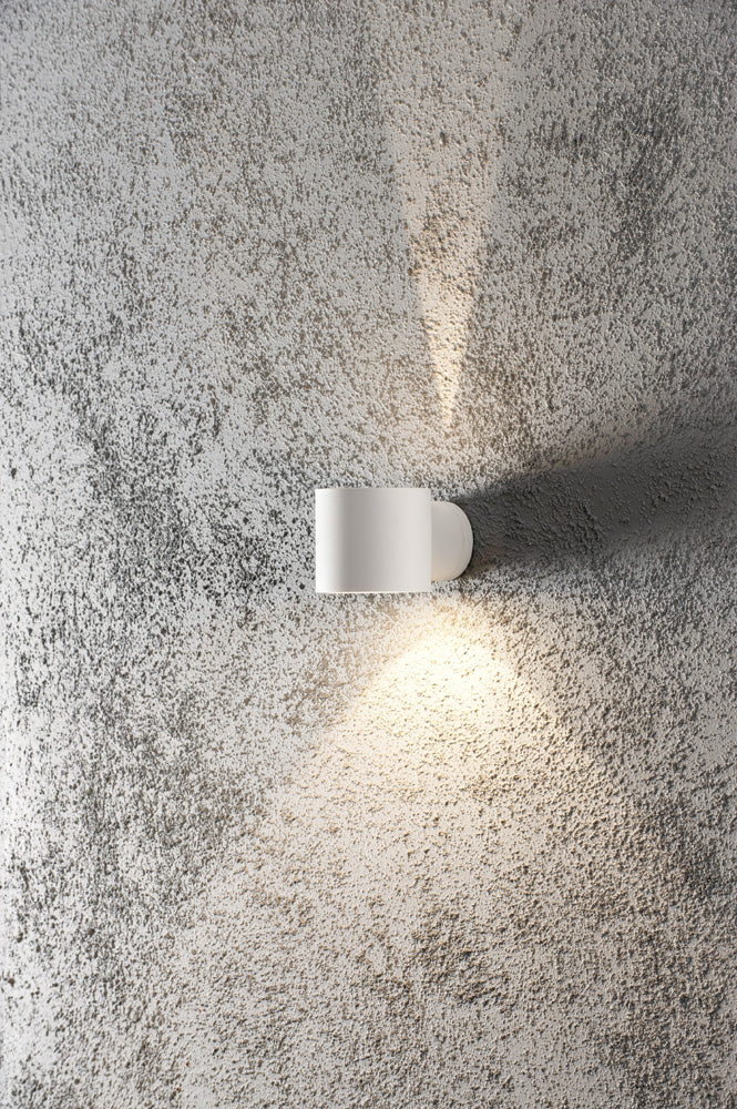 Konstsmide Halogenspot Modena weiss, rund, klares Glas