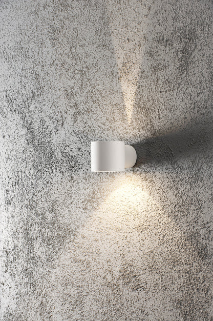 Konstsmide Halogenspot Modena weiss, rund, klares Glas