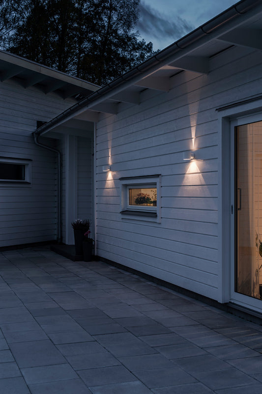 Konstsmide Halogenspot Modena weiss, rund, klares Glas