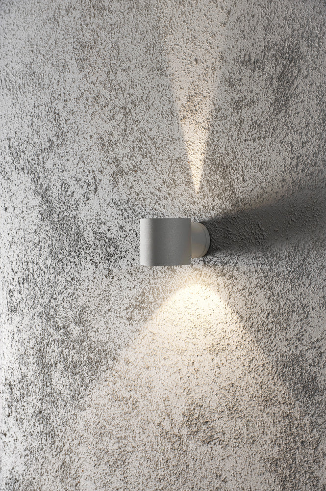 Konstsmide Halogenspot Modena silbergrau, rund, klares Glas