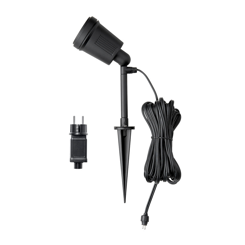 Konstsmide High Power LED Erdspießleuchte 1flg. schwarz lackiertes Aluminium, Kunststoff