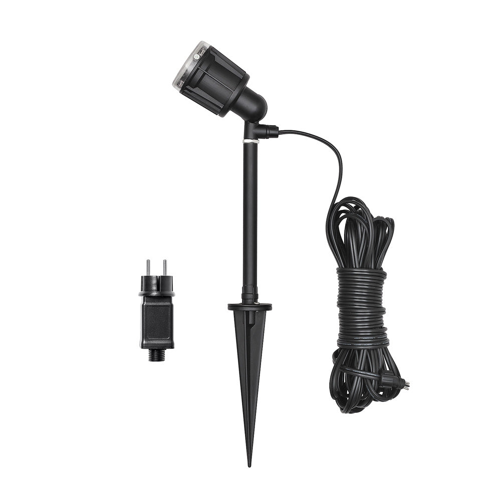 Konstsmide High Power LED Erdspießleuchte 1flg. schwarz lackiertes Aluminium, Kunststoff