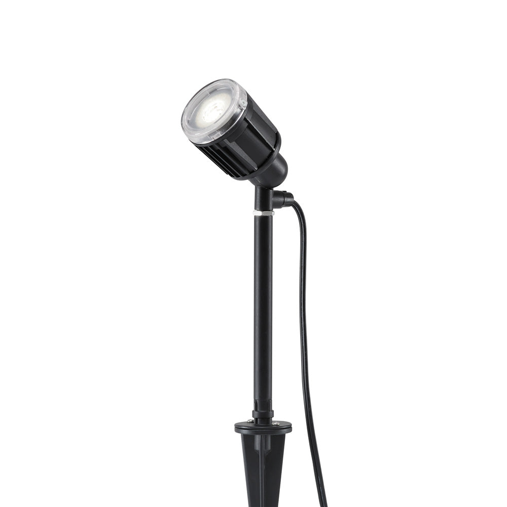 Konstsmide High Power LED Erdspießleuchte 1flg. schwarz lackiertes Aluminium, Kunststoff